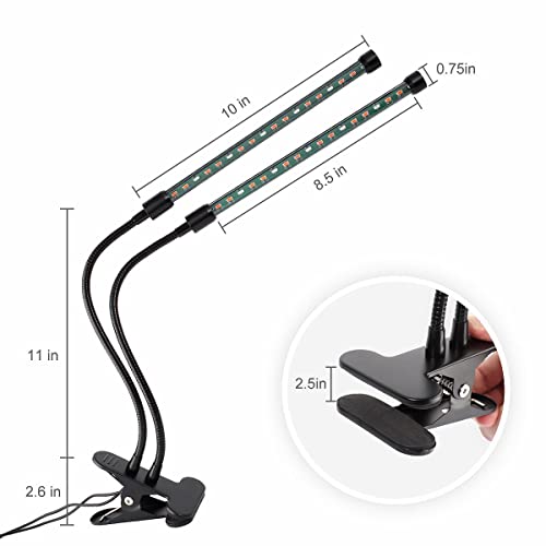 Grow Light, Ankace 5 Dimmable Levels Plant Grow Lights For Indoor Plants With Red Blue Spectrum, 3 Modes Timing Function #TOP3