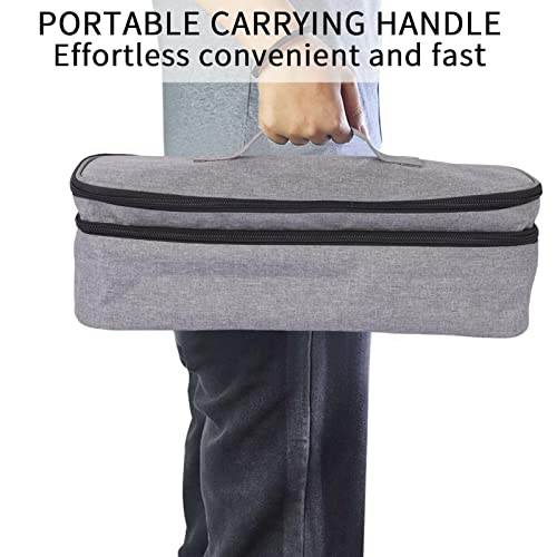 Sac de voyage pour sèche-cheveux double couche imperméable gris