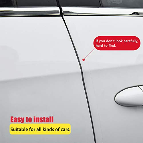 MYFAMIREA Car Door Invisible Anti-Collision Self Adhesive Seal Strip Seal Weather Strip Scratch Resistant Transparent Fit for Most Car, Protect The Car Body and Door(33Ft x 4In) by MYFAMIREA - Image 3