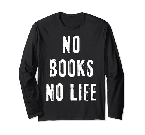 Livres Lover Reading Library Nerd Avid Reader Bookworm Manche Longue