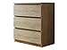 Produktbild Kommode mit 3 Schubladen Malwa M3, Anrichte, Diele, Flur, Highboard, Mehrzweckschrank, Sideboard, Wohnzimmer, Esszimmer (Sonoma Eiche)