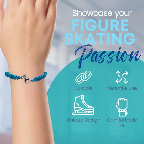 Infinity Collection Figure Skating Charm Bracelet, Ice Skating Jewelry, Adjustable Skate Bracelet, Figure Skater Gift3