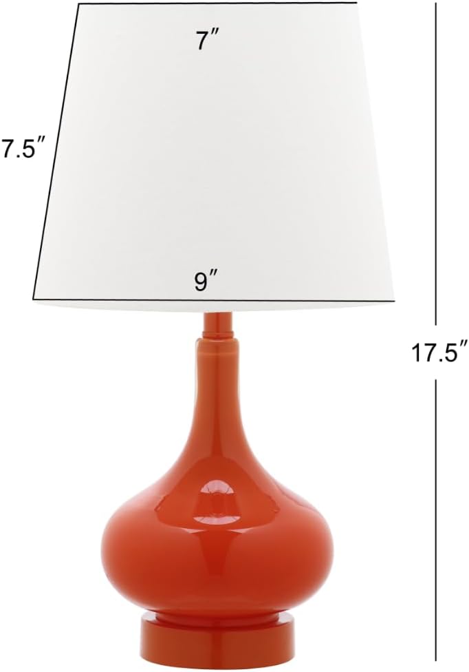 Safavieh Kids Lighting Collection Amy Orange Gourd 18-inch Bedroom Living Room Home Office Desk Nightstand Table Lamp (LED Bulb Included)