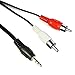 Produktbild Skryo 3 m Mini Stecker 3,5 mm Klinkenstecker an 2RCA Stecker Stereo Audio Kabel Splitter