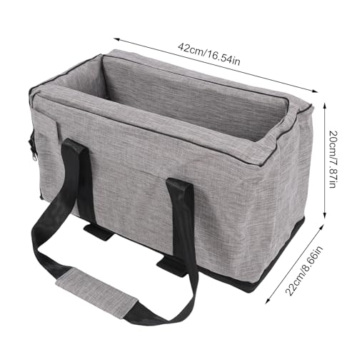 Cães Pequenos Centro Console Dog Car Trabalhada a Partir de 300D PU Material Com Wide Angle View, Po