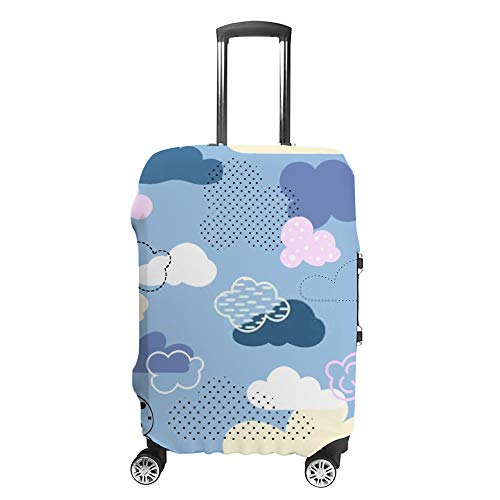 Housse de protection pour bagages voyage nuages valise cabine soute élastique antichoc