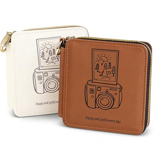 2er Set Mini Fotoalbum mit 50 Taschen Album für Sofortbilder & Kpop Photocard Passend für Fujifilm Instax Mini 12/11/9/8/25/70/90 Polaroid Snap/Z2300/Hi-Print Kodak 2x3 Zoll