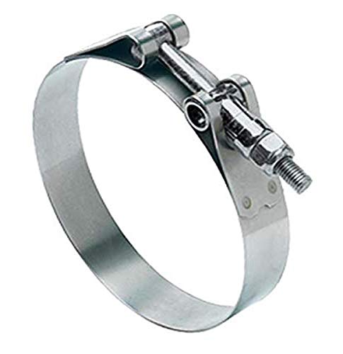 Ideal Tridon 300100375051 Stainless Steel 30010 Series 201/301 T-Bolt Hose Clamp, Heavy Duty, 92 SAE Size, 95.3 mm - 103.1 mm Hose OD Range