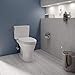 TOTO CST746CEMG#01 Drake Two-Piece Elongated Dual Flush 1.28 and 0.8 GPF DYNAMAX TORNADO FLUSH Toilet with CEFIONTECT, Cotton White