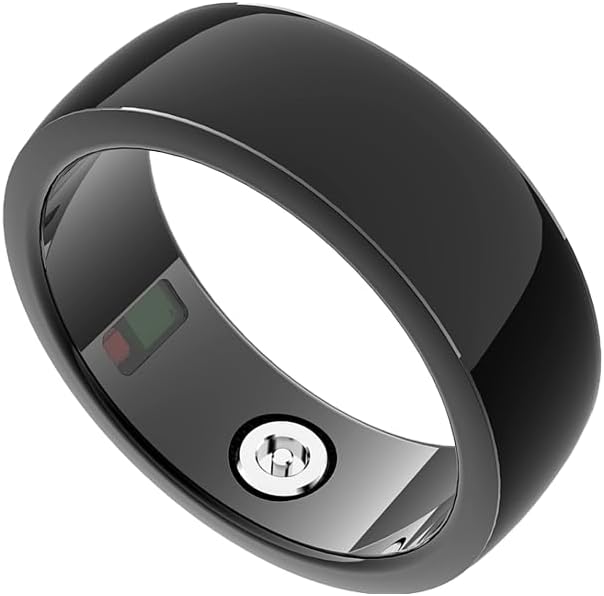 Y-10 Smart Ring with Health Monitoring, Sleep Tracking, Blood Oxygen Sensor, Heart Rate Monitor, IP68 Waterproof, Black Stainless Steel (13)