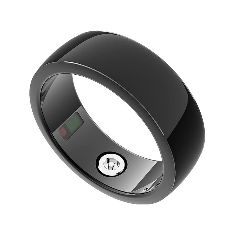 Y-10 Smart Ring with Health Monitoring, Sleep Tracking, Blood Oxygen Sensor, Heart Rate Monitor, IP68 Waterproof, Black Stainless Steel (13)