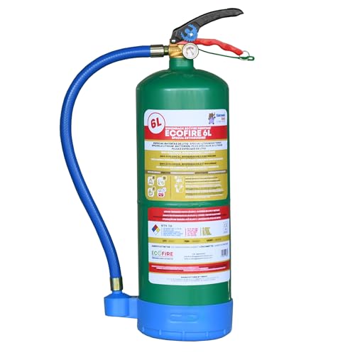 ECOFIRE Fighting ABFL Feuerlöscher, 6 Liter, schaltet Lithiumbatterien aus, umweltfreundlich, Ecofire Feuerlöscher