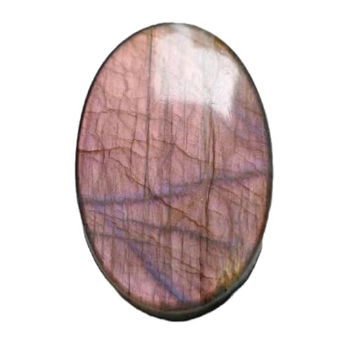 Labradorite violette naturelle cabochon ovale 34x30x7mm pierre pour bague pendentif collier diy