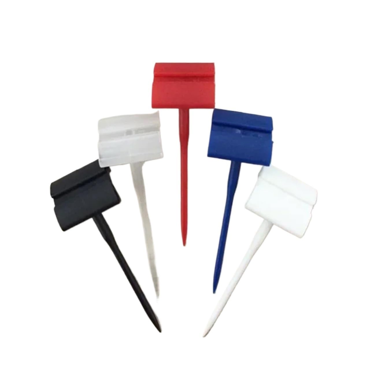 Yangshe 40pcs Plastic Pricing Needles Card Spike Price Tag Holder Label Display Food Cake Bread Bakery Ticket Deli Pins