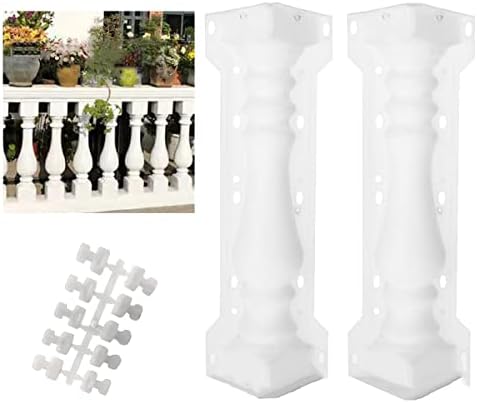 Kucy Roman Column Mold Balcony Garden Pool Fence Cement Railing Plaster Concrete Mould