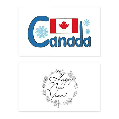 Tarjeta de felicitación para Año Nuevo desde Canadá: ideal para enviar amor a la familia