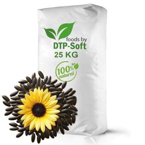 De graines de Tournesol Noires pour Oiseaux, Nourriture pour Oiseaux Toute (25KG)