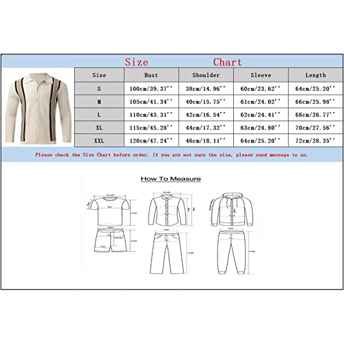 Mens Fashion Striped Cardigan Sweaters Casual Button Knitted Cardigan Long Sleeve Jacket Top Cable Knit Cardigan #TOP5