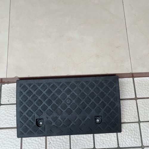 Rampas para bordillos, juego de rampas umbral, ranuradas y repelentes al agua, adecuadas para entradas de vehículos, aceras, sillas de ruedas y carritos (Negro, 25 x 27 x 13 cm) miniatura 3