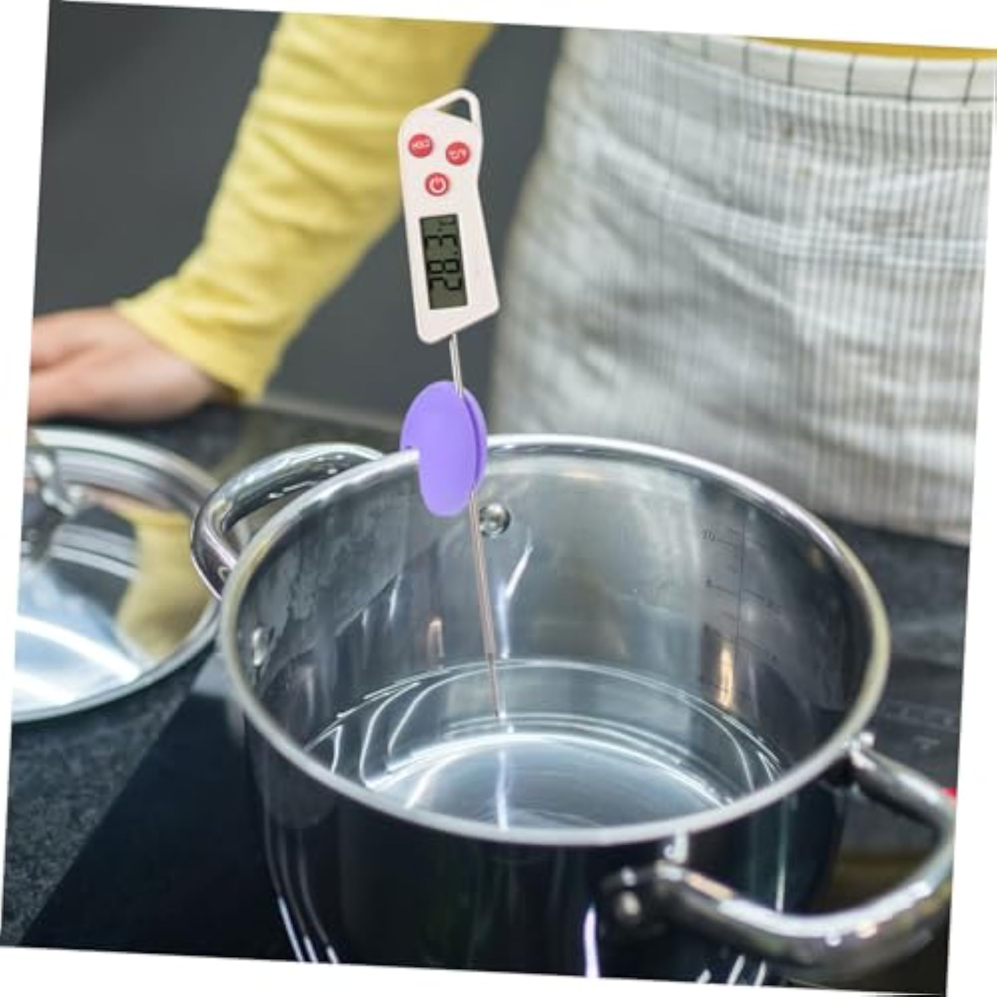 Silicone Thermometer Holder Clip for Meat Thermometer