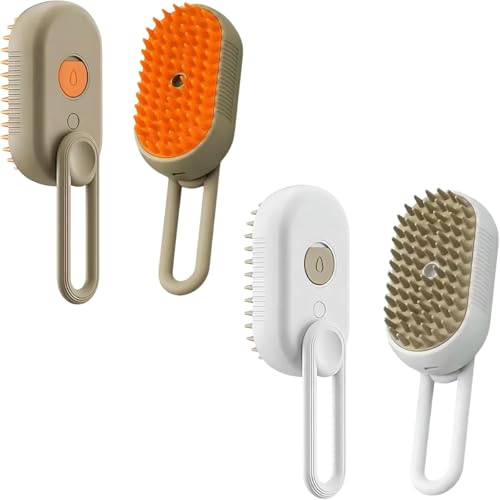 Escova de Vapor para Pets Elétrica Recarregável Autolimpante com Cabo Cores Sortidas Para Cachorro G