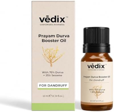 Vedix Prayam Durva Ayurvedic Booster Hair Oil | Anti-Dandruff l 10ml
