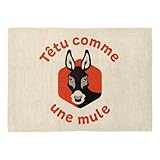 Dimensions : 40 x 28 cm, taille idéale pour s’adapter à toutes les tables