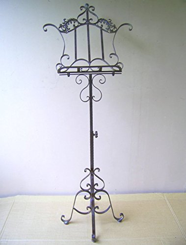 NOTENSTÄNDER BUCHSTÄNDER ANTIK NOSTALGIE LANDHAUSSTIL WOHNDEKO METALL NEU