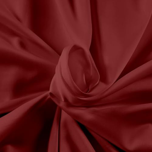 Image of Microfiber bedsheet /Flat Sheet with 2 Takiya Cover | Bedsheets | Bed Sheet | chadar - Soft and Breathable - Flat Sheet with 2 Pillow Cover - Burgundy King Bed chadar