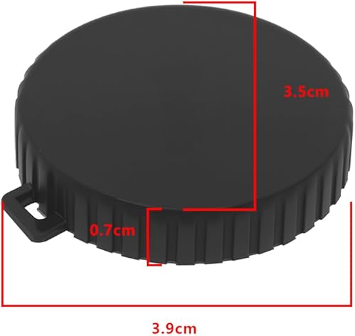 Miniatura 4 de Funda protectora de silicona para lente de cámara, 4 unidades, compatible con Osmo Action 5pro 4 3, color negro