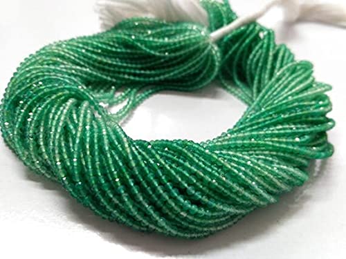 Onyx vert naturel en micro perles de 2mm pour réussir vos enfilages de bijoux fins sans blocage