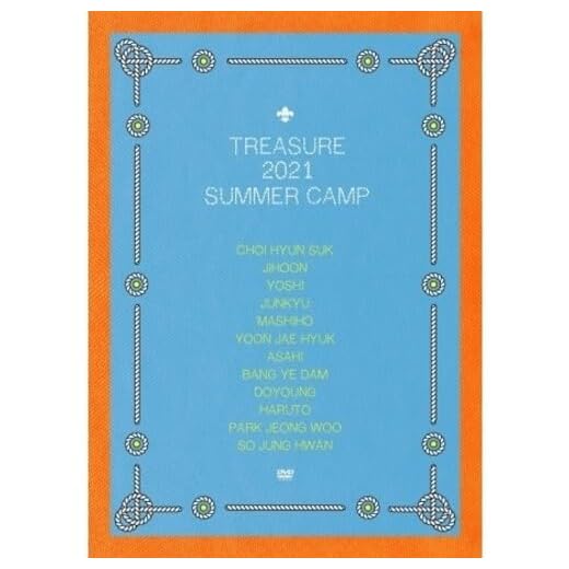 Treasure 2021 Summer Camp (NTSC/Region 0) (incl. 152pg Photobook, 132pg Making Of Book, Mouse Pad, Photo Bookmark Set, Accordion Postcard Set, 12x Large Photocards, 12x Mini Photocards + 12x Polaroid Set)