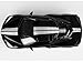 2020 C8 Stingray Black with Silver Stripes Timeless Legends Series 1/24 Diecast Model Car by Motormax 79360bk-s