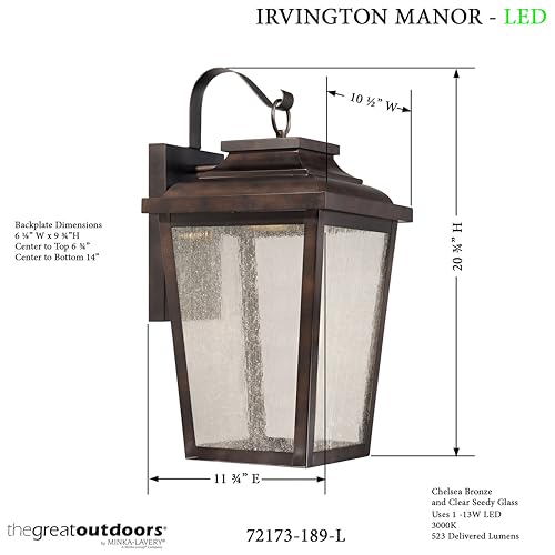 Image of Minka Lavery 72173-189-L LED Outdoor Wall Mount