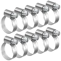 Bolatus Schlauchschellen 12-20mm, 10 Stück 304 Edelstahl Einstellbare Schlauchklemmen Schlauchbinder, Schlauchschelle Rostfrei für Benzinschlauch, Dieselleitung, Wasser Rohr, Haus Gasrohr