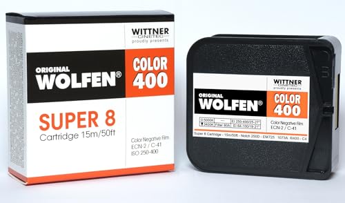 Film WOLFEN Color 400 Super 8 cartouche de pellicule argentique couleur