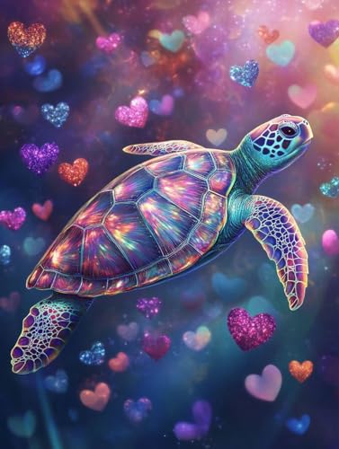 Diamond Painting Tortues Mer 80x110cm le cadeau créatif idéal pour femme