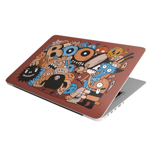 Image of Full Laptop Skin Stickers HD Quality Sticker for Laptops Upto 15.6 inch (Dustproof|Waterproof|Scratchproof|Reusable) - BE Halloween FL