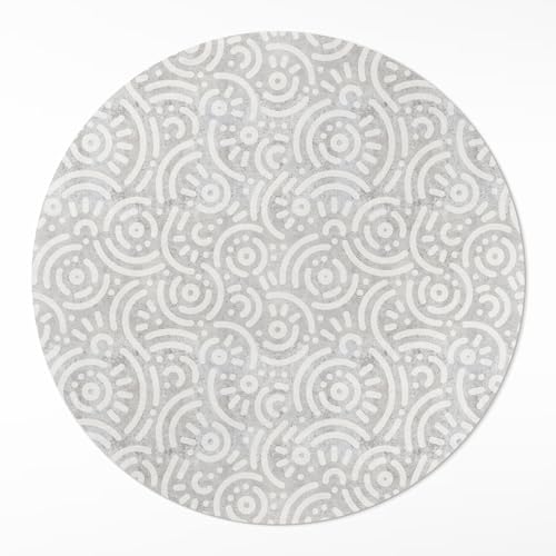 Tapis vinyle ø150 cm résistant aux rayures de sol pour protéger votre salon - 2