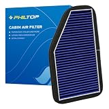 PHILTOP Premium HEPA Cabin Air Filter w/Dual Activated Carbon, Compatible with CF10548 Ford Escape