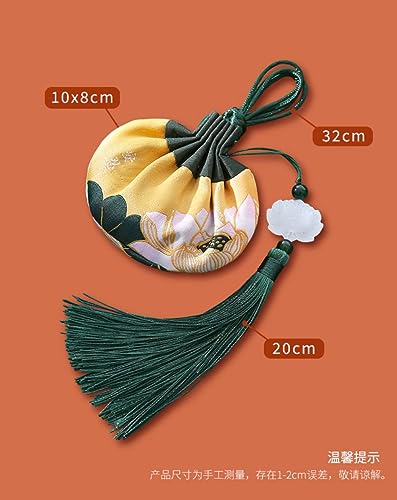 Bolsa Sachet Vacía Bordada Estilo Hanfu 10 cm miniatura 4