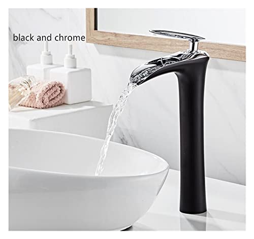 Robinet cascade pour évier et vasque design blanc or ambiance spa - 3