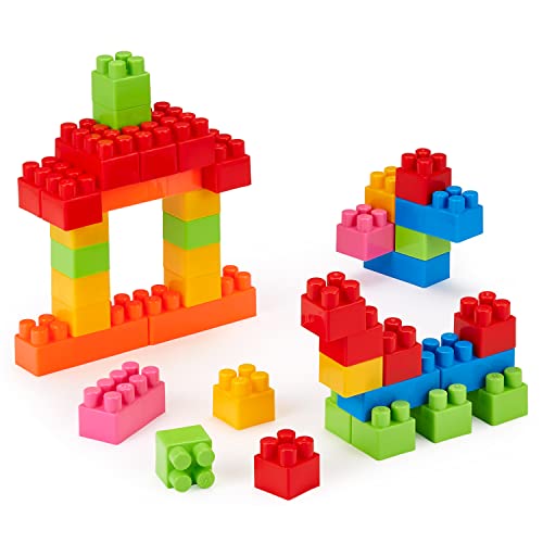 ToyCentre-Ecoiffier-Abrick-846-Set-van-100-bouwblokken-in-een-semi-cirkelvormige-tas