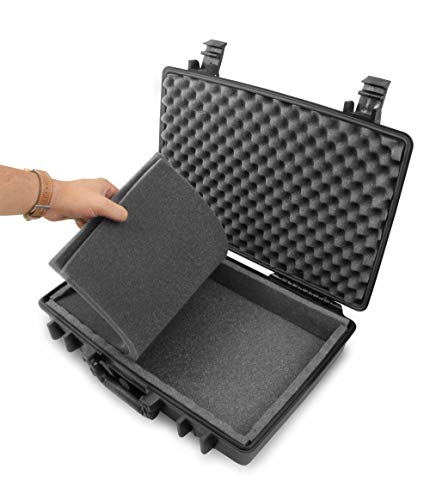 Casematix Waterproof Wireless Microphone Hard Case Compatible With Sennheiser, Shure, Audio-Technica, Nady, Vocopro, Akg Receiver, Body Transmitter, Uhf Headset, Lavalier And Handheld Mics #TOP5