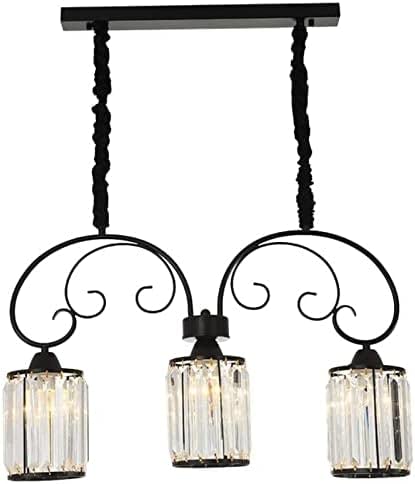 Lustres petits plafonniers noirs mats avec verre transparent pour îlot