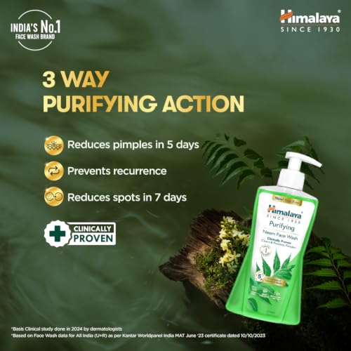 Image of Himalaya Purifying Neem Face Wash, 400 ml