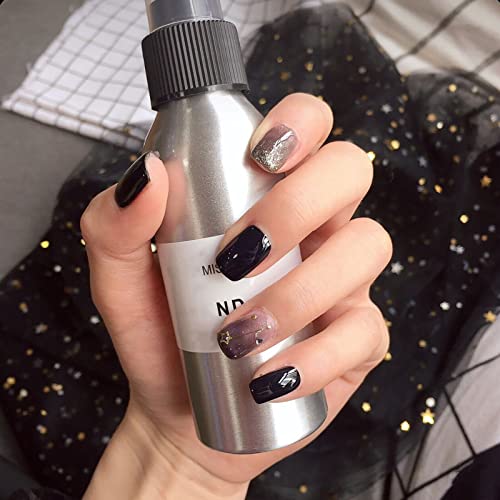 24 PCS Press on Nails Short with Design, Short Acrylic Fake Nails Graffiti Fake Coffin Nails Full Cover Nail Tips With Glue for Women and Girls daily dating office party wedding
