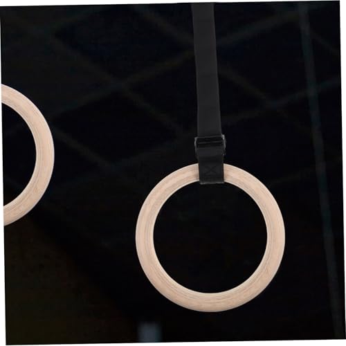 Anillas de Gimnasia de Madera con Correas Ajustables miniatura 4