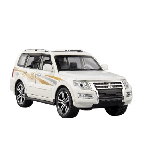 Voiture Pajero en alliage 1:32 blanc : cadeau idéal pour passionné