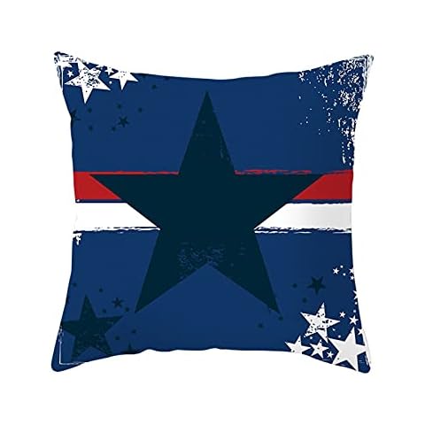 Daesar Dark Blue Star Pillow Cover 18x18 Cover